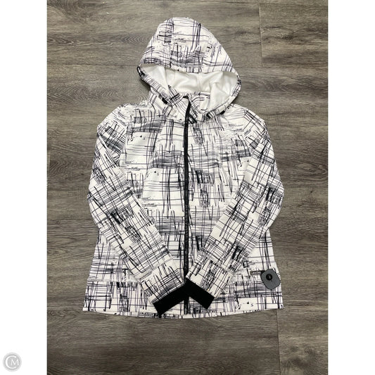 Athletic Jacket By Calvin Klein In White, Size: M