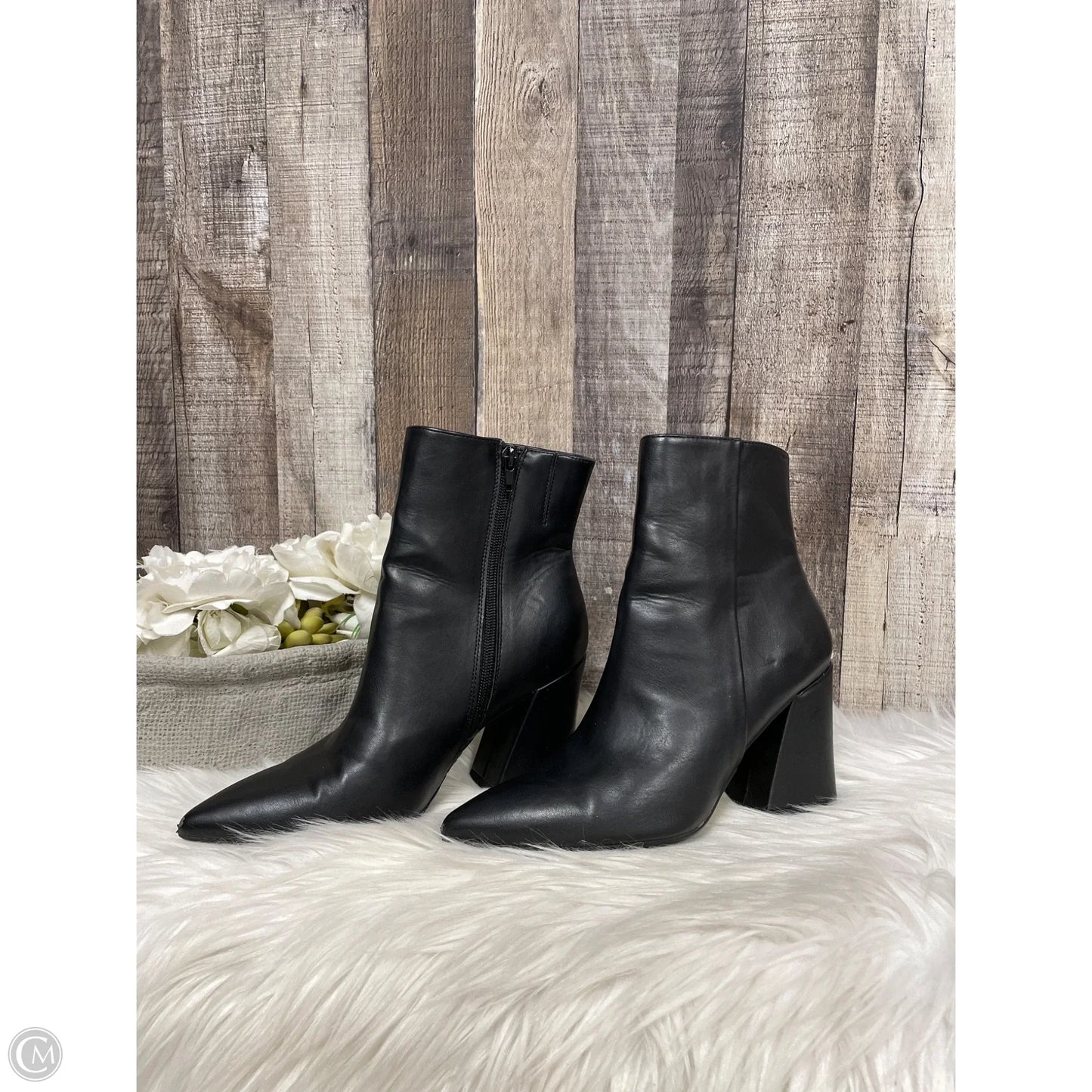 Boots Ankle Heels By Madden Girl In Black, Size: 6.5