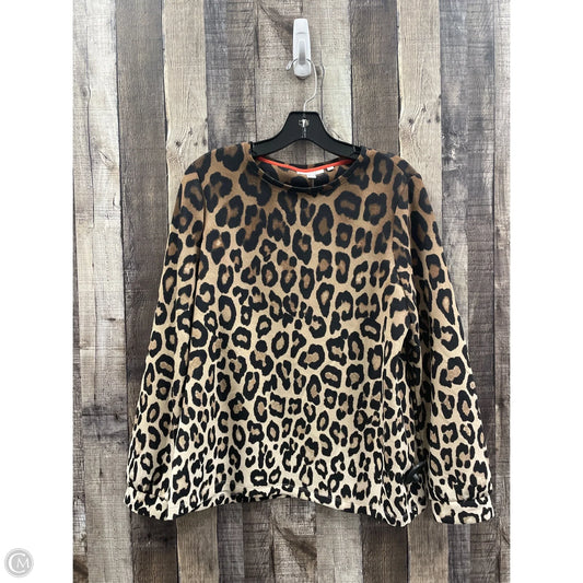 Top Long Sleeve By Chicos In Animal Print, Size: M