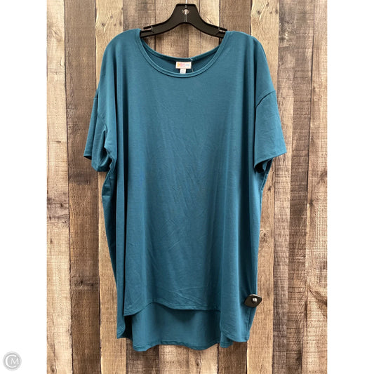Top Short Sleeve By Lularoe In Blue, Size: Xl