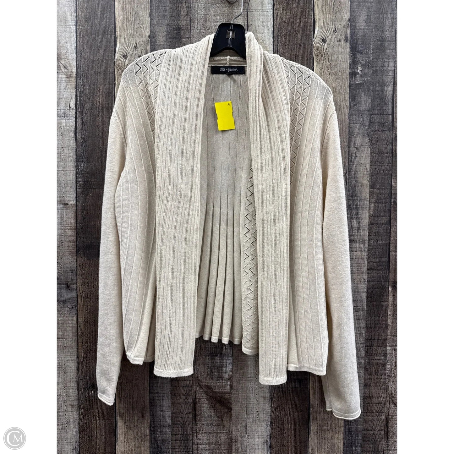 Cardigan By Cme In Tan, Size: L