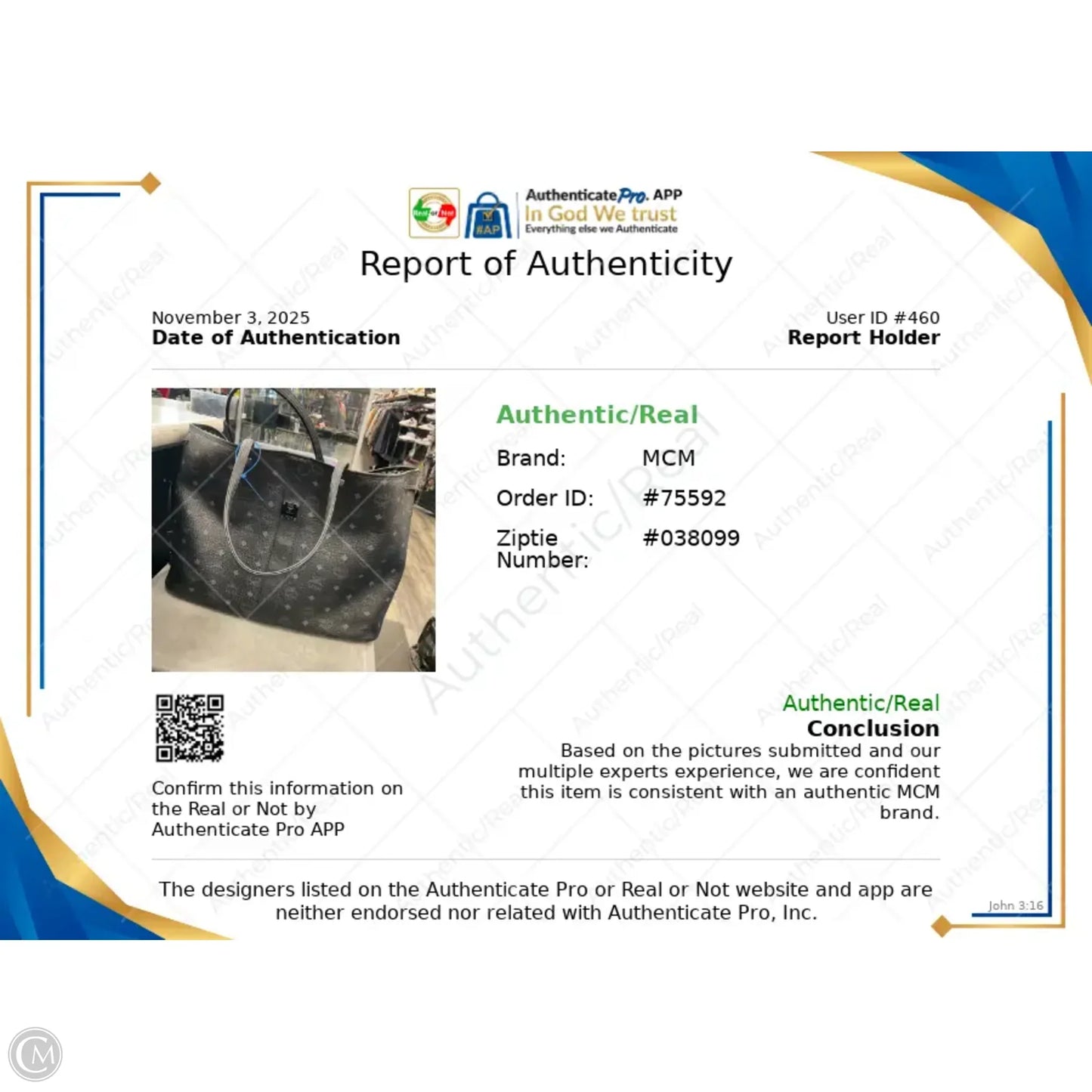 Tote Luxury Designer By Mcm, Size: Large