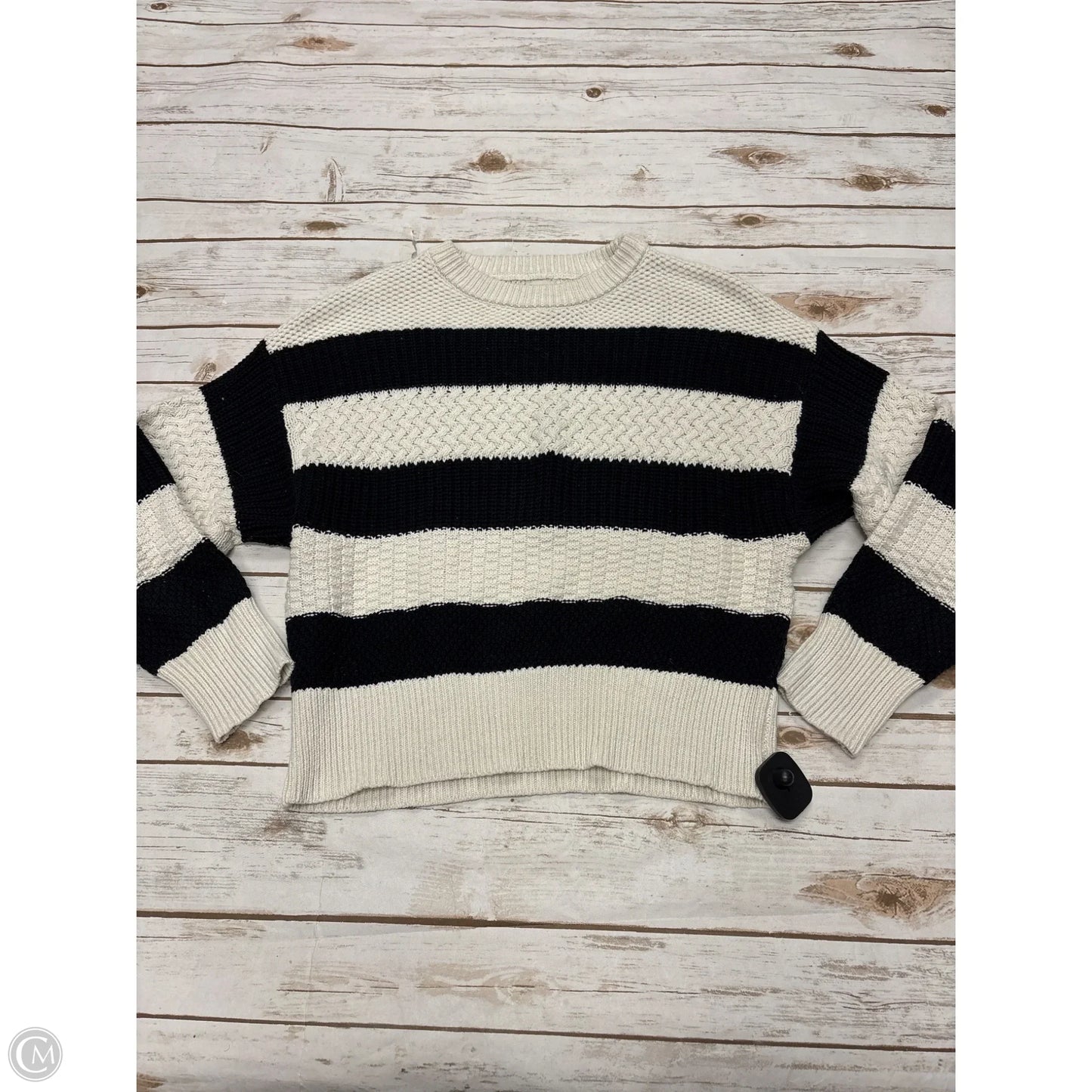 Sweater By A New Day In Striped Pattern, Size: S