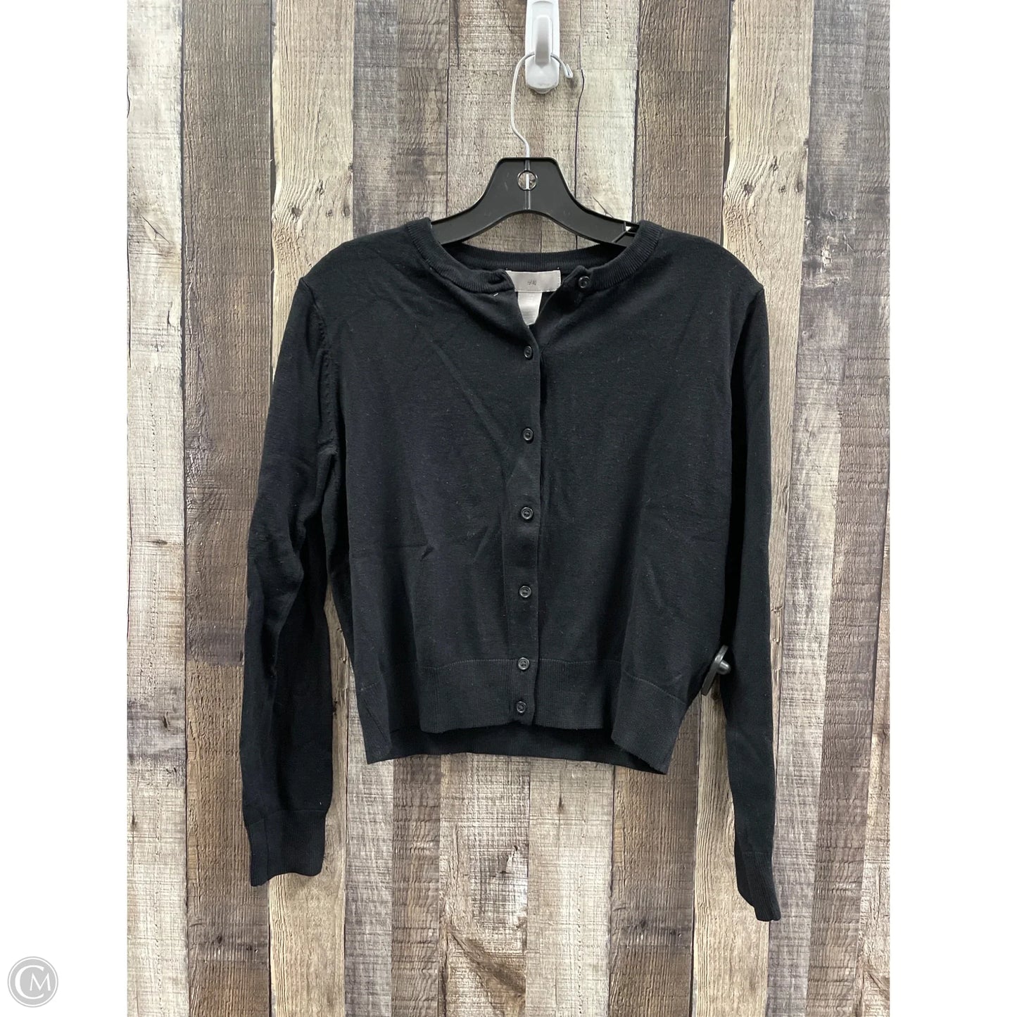 Top Long Sleeve By H&m In Black, Size: M