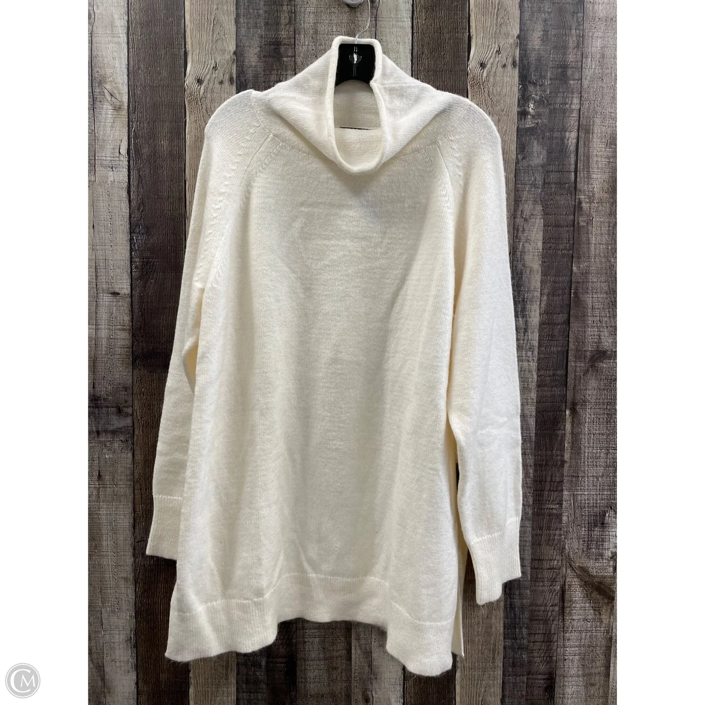 Sweater By Ann Taylor In Cream, Size: Xl
