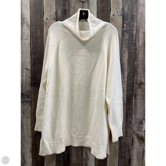 Sweater By Ann Taylor In Cream, Size: Xl