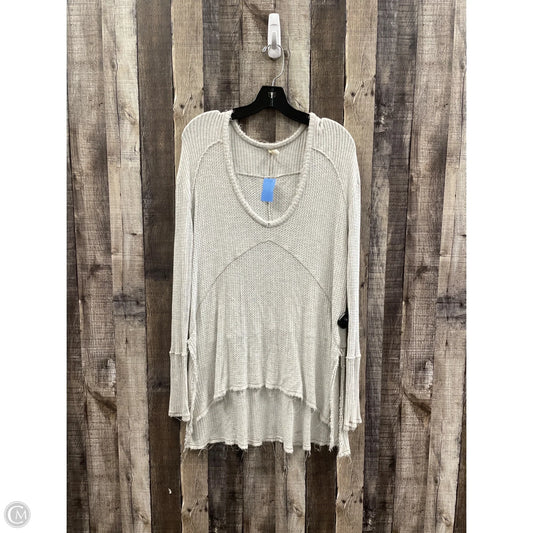 Top Long Sleeve By Free People In Grey, Size: S