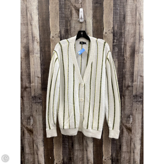 Sweater Cardigan By Volcom In Striped Pattern, Size: M