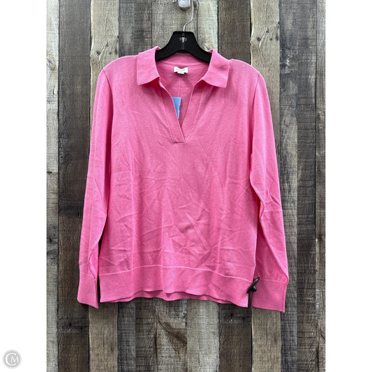 Top Long Sleeve By J. Crew In Pink, Size: S