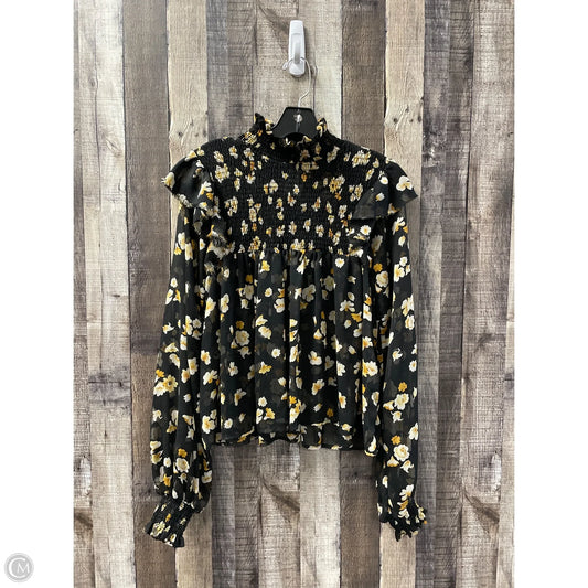 Top Long Sleeve By Cme In Floral Print, Size: M