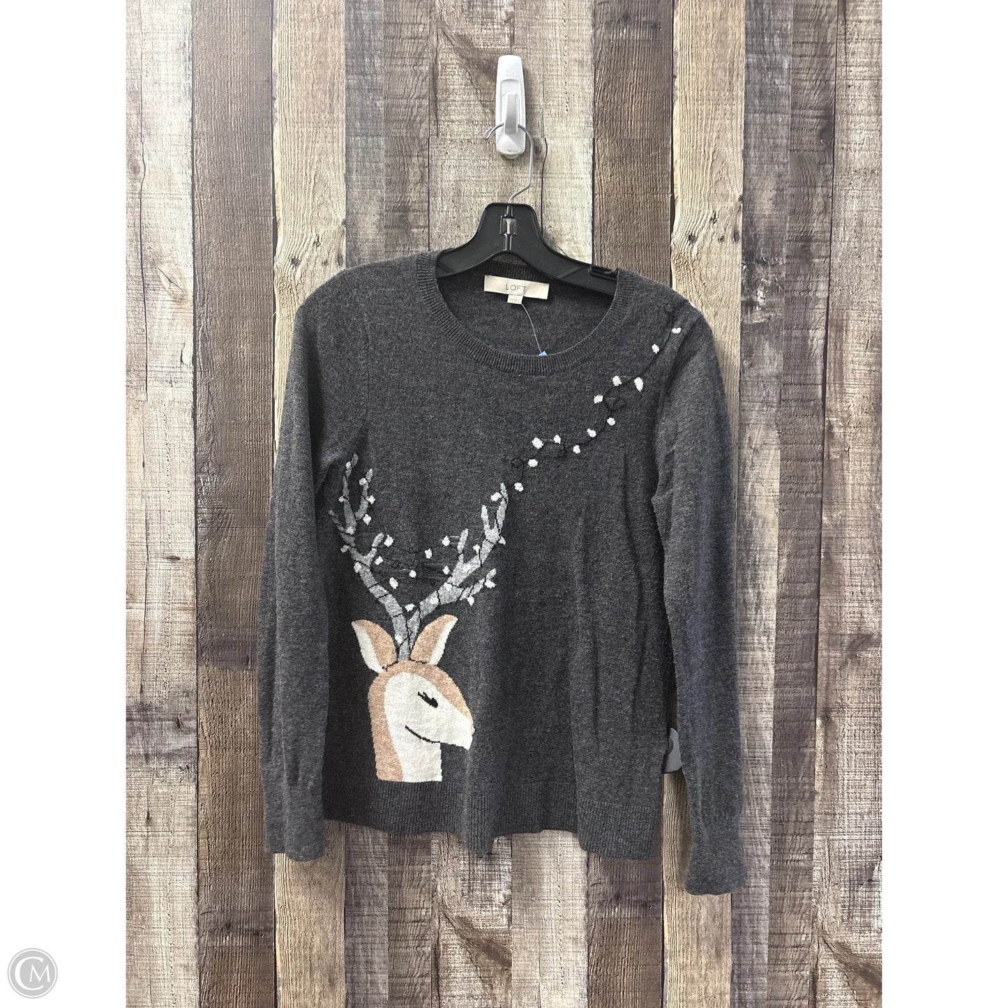 Sweater By Loft In Grey, Size: Xs