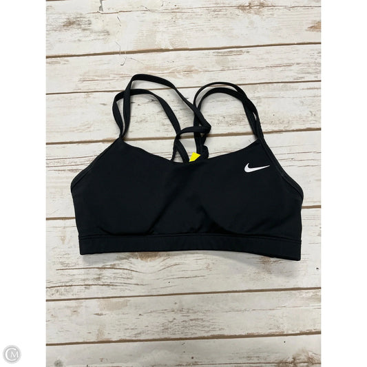 Athletic Bra By Nike In Black, Size: S