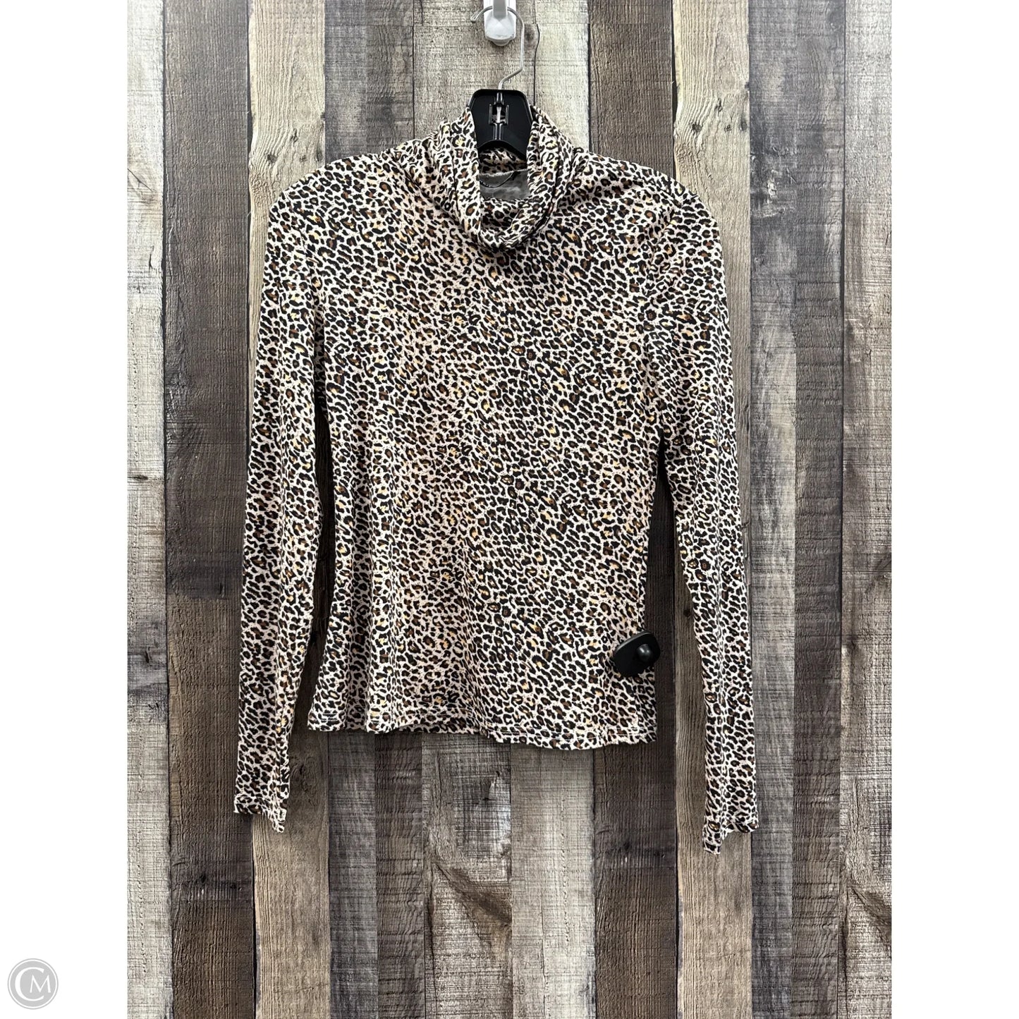 Top Long Sleeve By Shein In Animal Print, Size: M