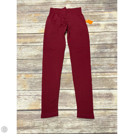 Athletic Leggings By Oqq In Red, Size: S