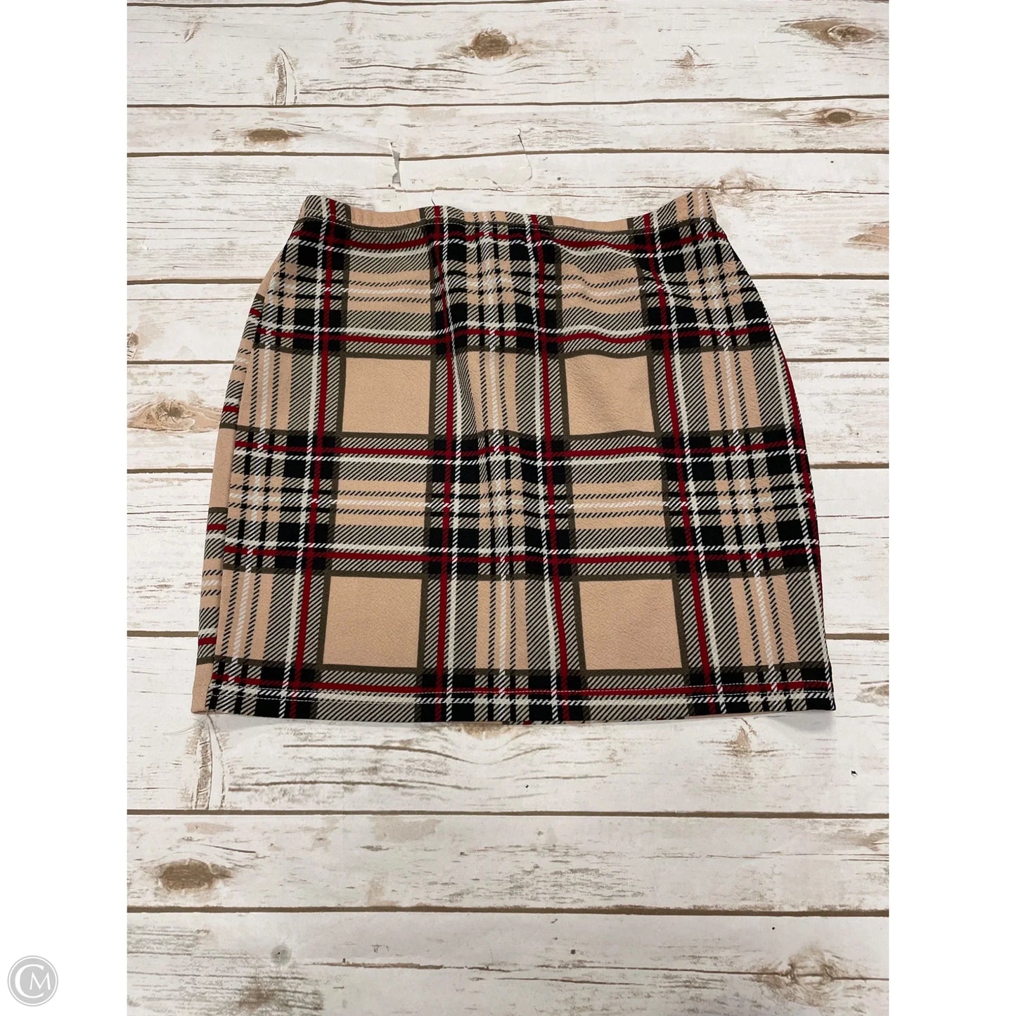 Skirt Midi By Shein In Checkered Pattern, Size: M