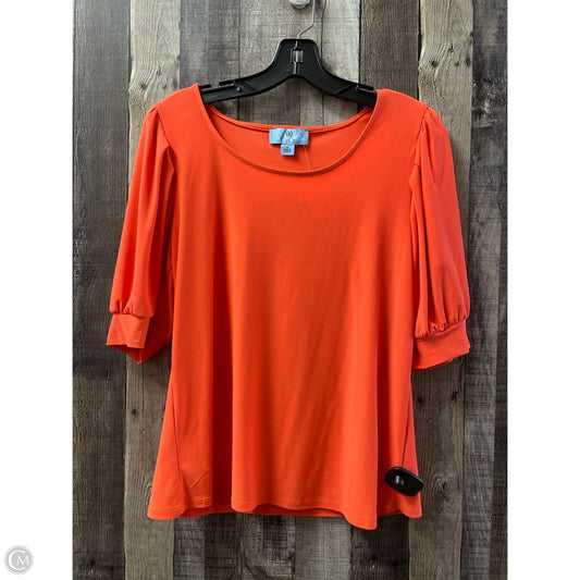 Top 3/4 Sleeve By Cece In Orange, Size: M