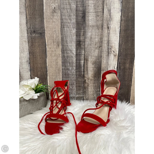 Shoes Heels Block By Cme In Red, Size: 9
