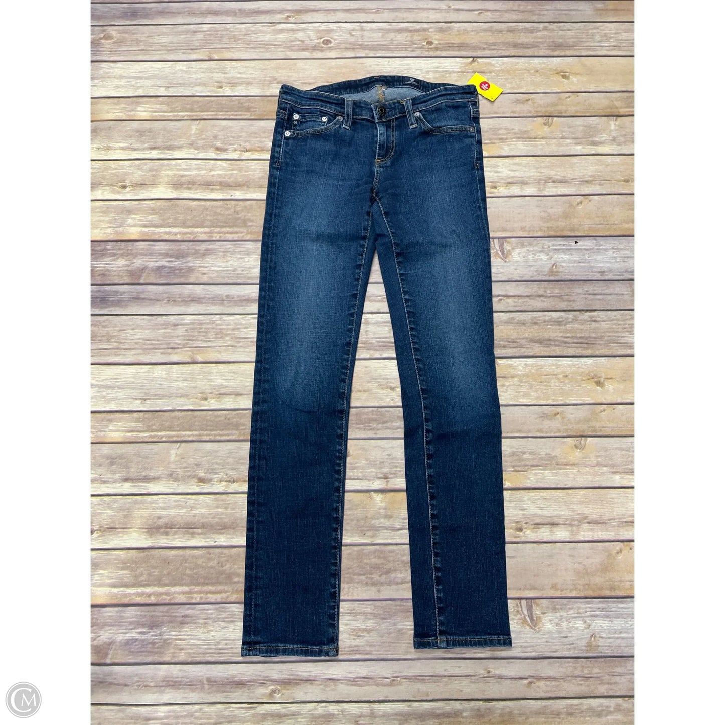 Jeans Skinny By Adriano Goldschmied In Blue Denim, Size: 0