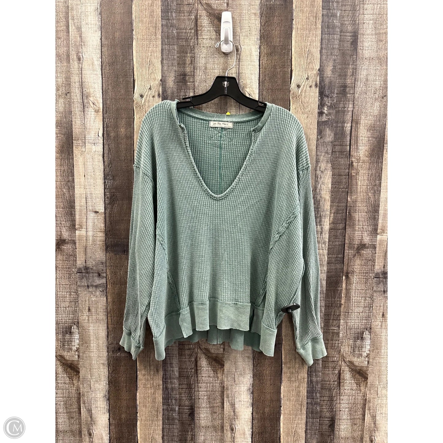 Top Long Sleeve By We The Free In Green, Size: Xs
