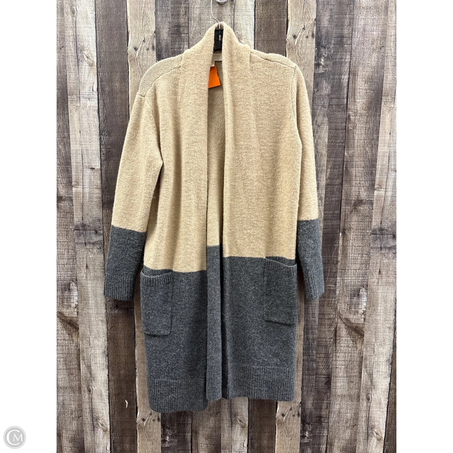 Cardigan By Michael By Michael Kors In Grey & Tan, Size: Xs