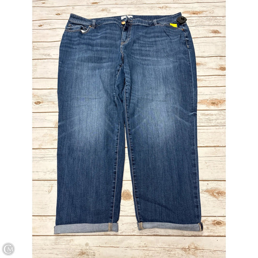 Jeans Straight By Lane Bryant In Blue Denim, Size: 22