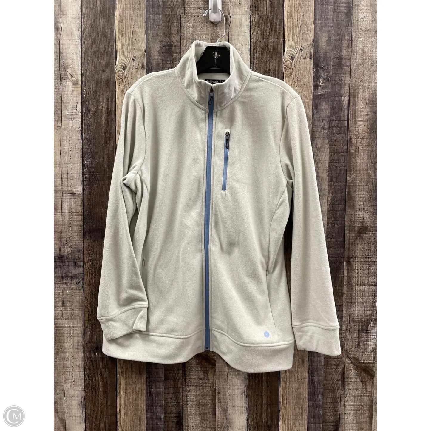 Athletic Jacket By Cme In Grey, Size: L