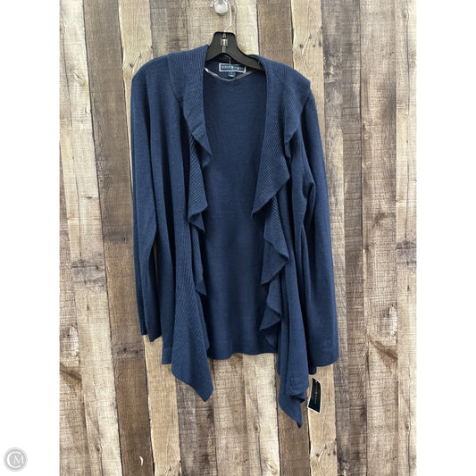 Cardigan By Karen Scott In Navy, Size: L
