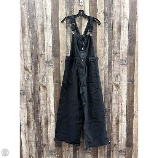 Overalls By Universal Thread In Black Denim, Size: 14