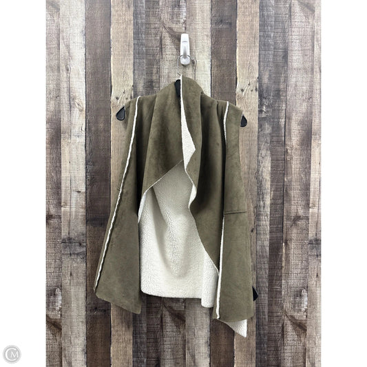 Jacket Faux Fur & Sherpa By Susina In Green, Size: M