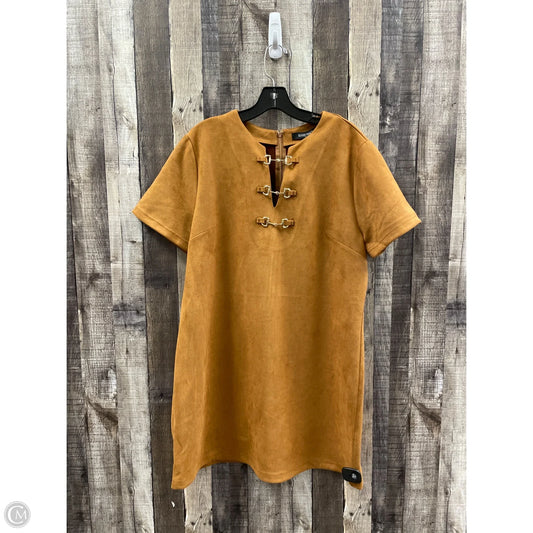 Dress Casual Midi By Ellen Tracy In Brown, Size: Xl