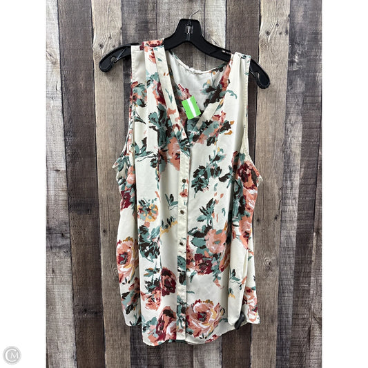 Top Sleeveless By Maurices In Multi-colored, Size: 3x