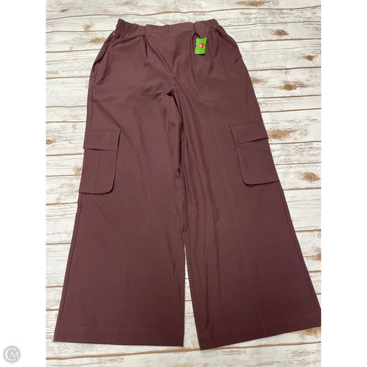 Athletic Pants By Fabletics In Maroon, Size: L