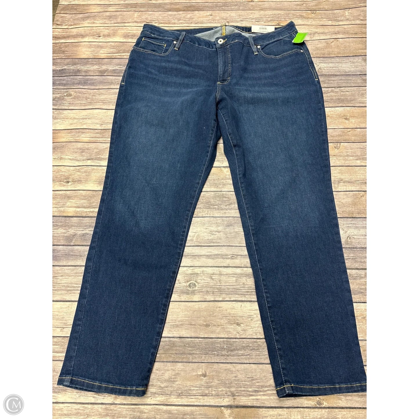 Jeans Straight By Style And Company In Blue Denim, Size: 20