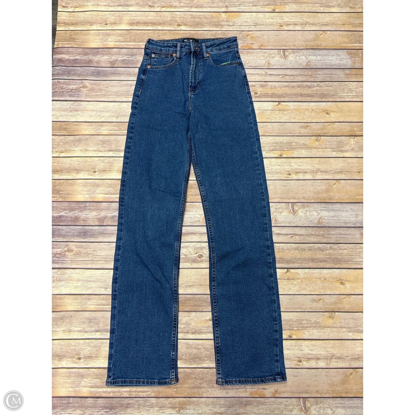 Jeans Straight By Asos In Blue Denim, Size: 2