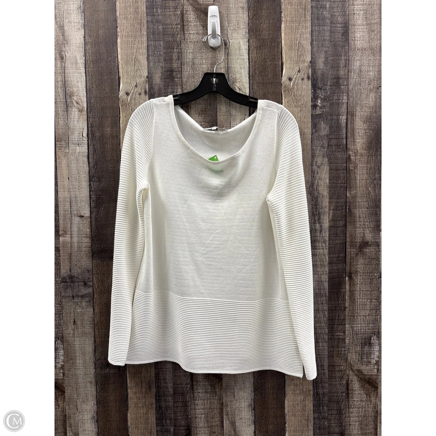 Top Long Sleeve By Verve Ami In White, Size: S