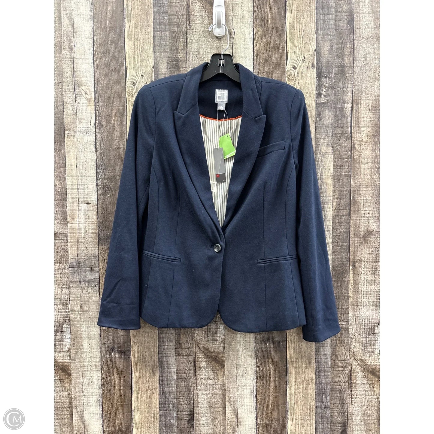 Blazer By Jcp In Navy, Size: Lp