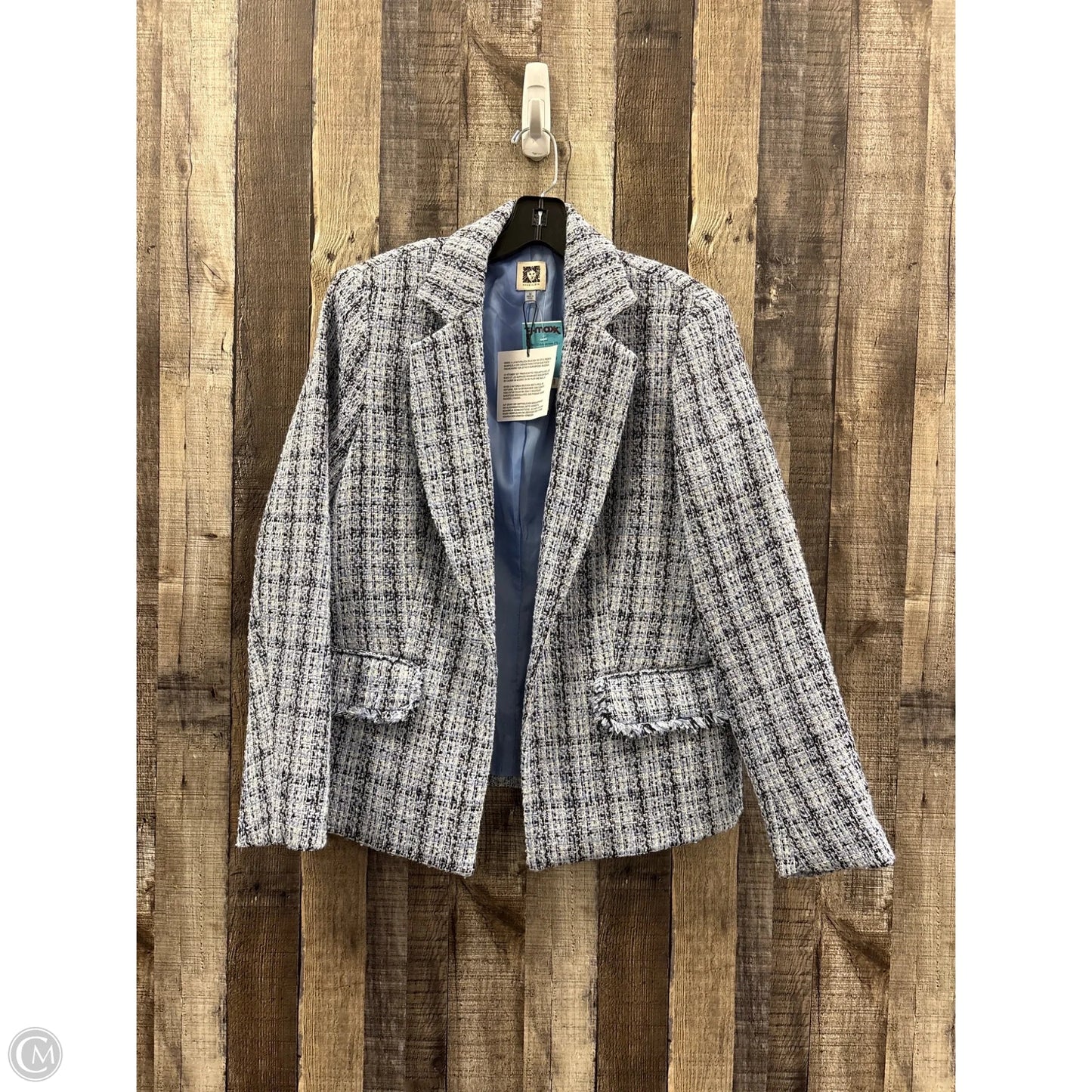 Blazer By Anne Klein In Blue, Size: M