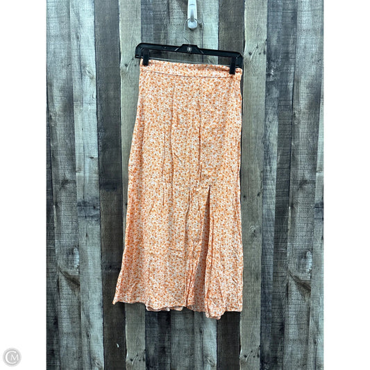 Skirt Maxi By H&m In Orange, Size: 4