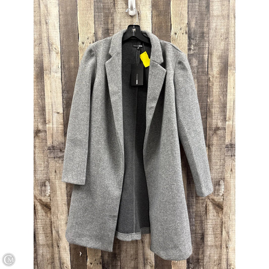 Coat Wool By Fashion Nova In Grey, Size: M