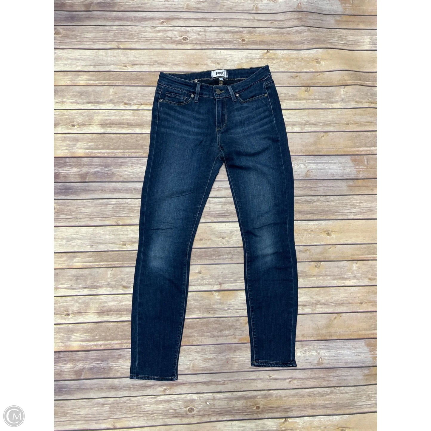 Jeans Skinny By Paige In Blue Denim, Size: 28