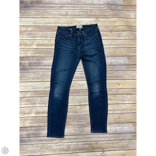 Jeans Skinny By Paige In Blue Denim, Size: 28