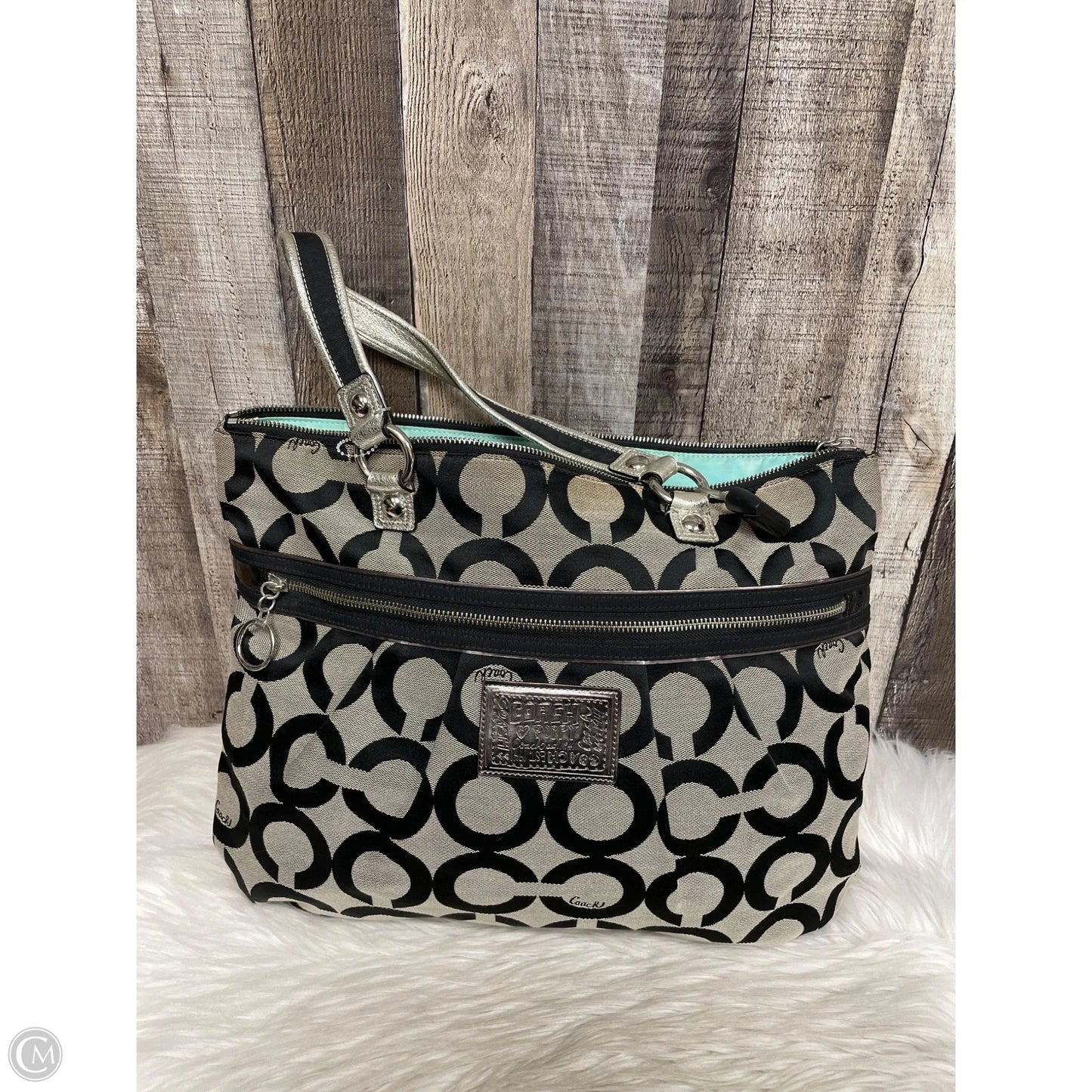 Tote Designer By Coach, Size: Large