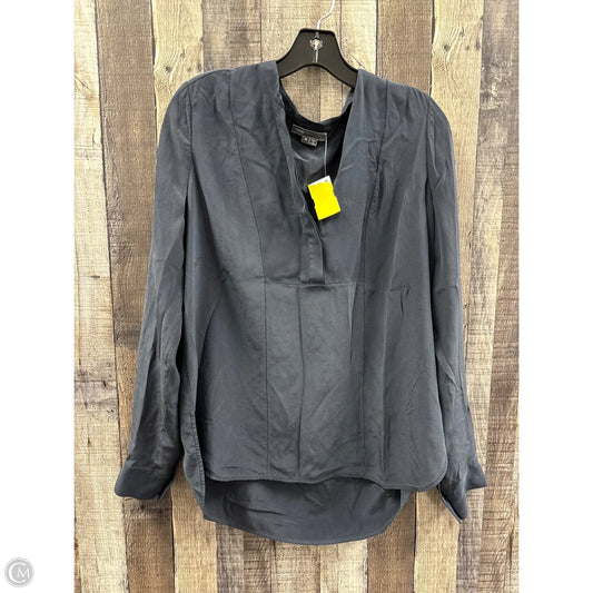 Top Long Sleeve By Vince In Grey, Size: M