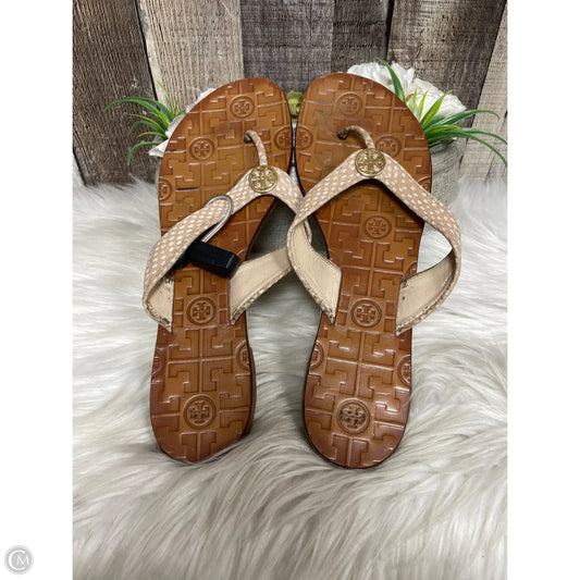 Sandals Designer By Tory Burch In Tan, Size: 8