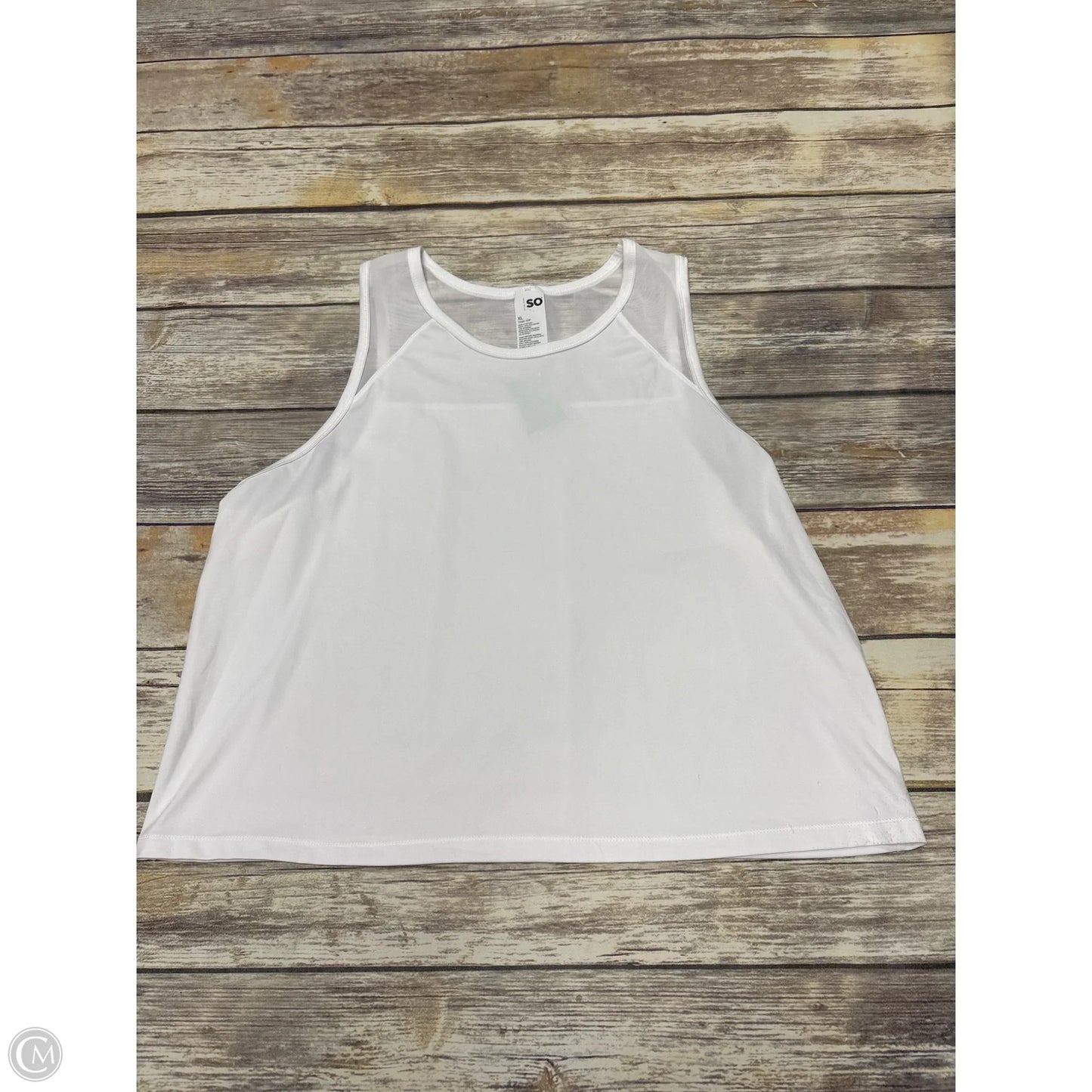Athletic Tank Top By So In White, Size: Xl