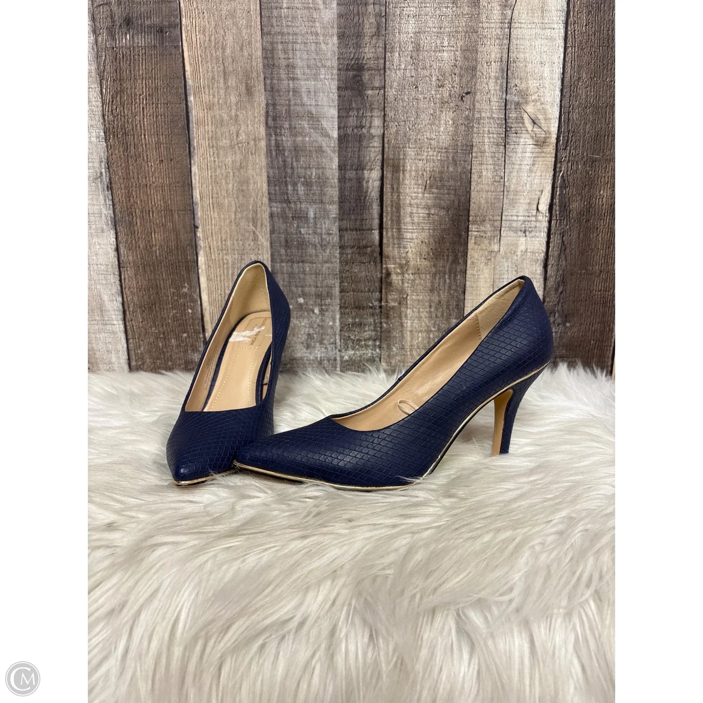 Shoes Heels Stiletto By Marc New York In Navy, Size: 6