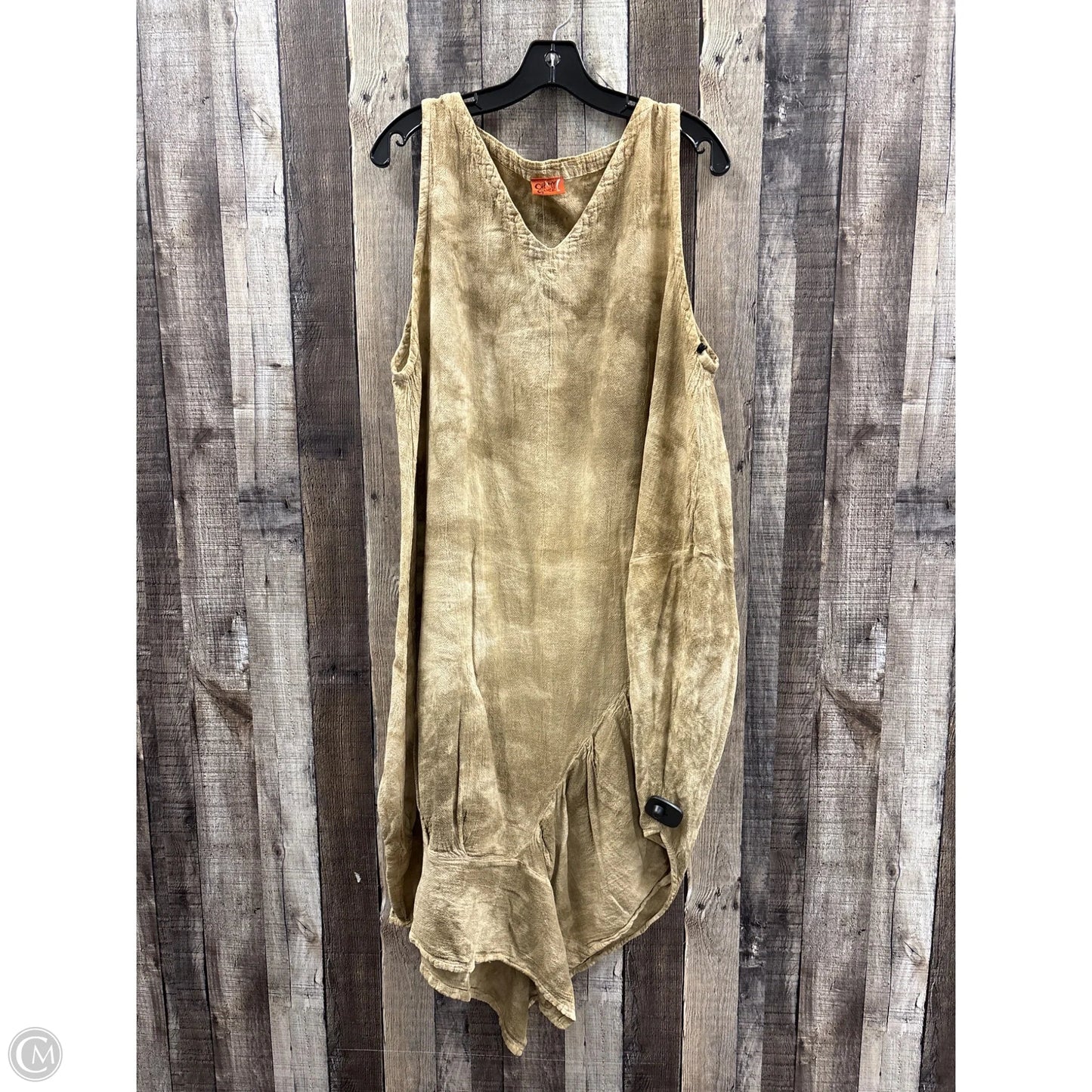 Dress Casual Midi By Oh My Gauze In Tan, Size: Osfm