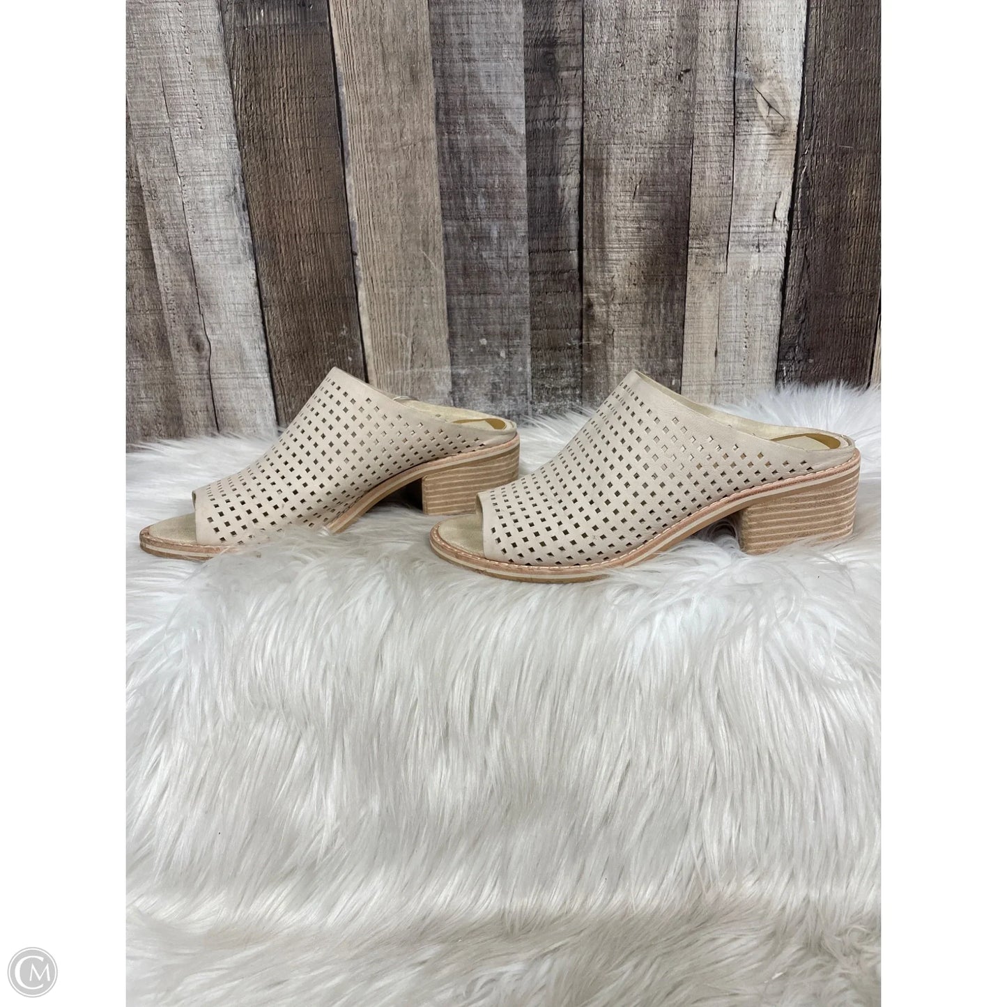 Sandals Heels Block By Dolce Vita In Tan, Size: 7.5