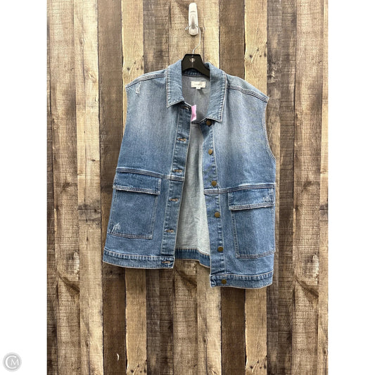 Vest Other By Evereve In Blue Denim, Size: M