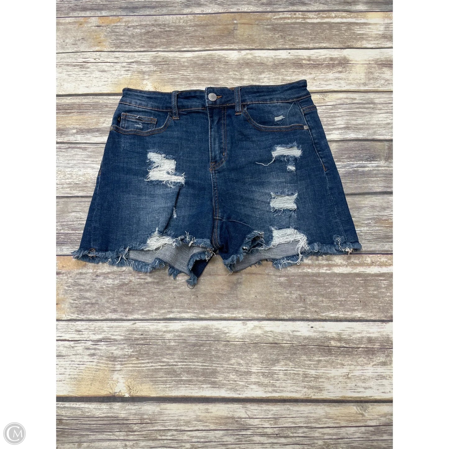 Shorts By Judy Blue In Blue Denim, Size: L
